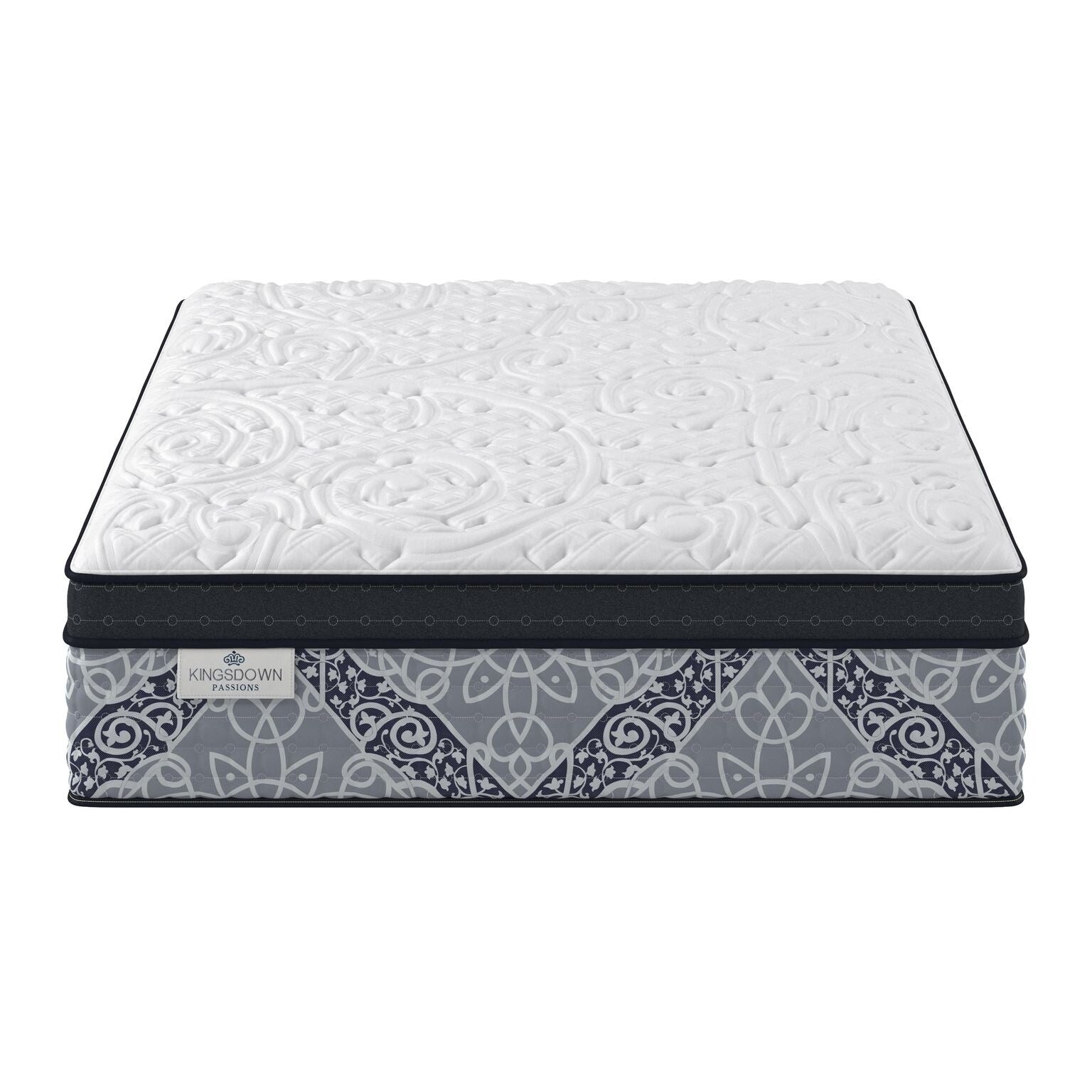 Passions Kelbrooke Plush Euro Pillowtop 16 Inch Hybrid Mattress with Foundation Included