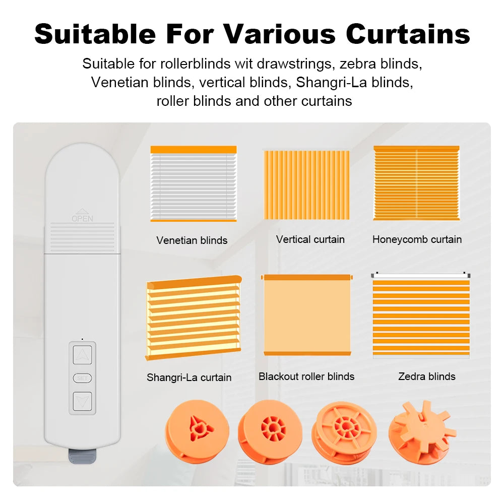 Tuya Zigbee Smart Roller Curtain Motor DIY Motorized Chain Roller Blinds Shade Shutter Drive with Remote Alexa Google Home Alice