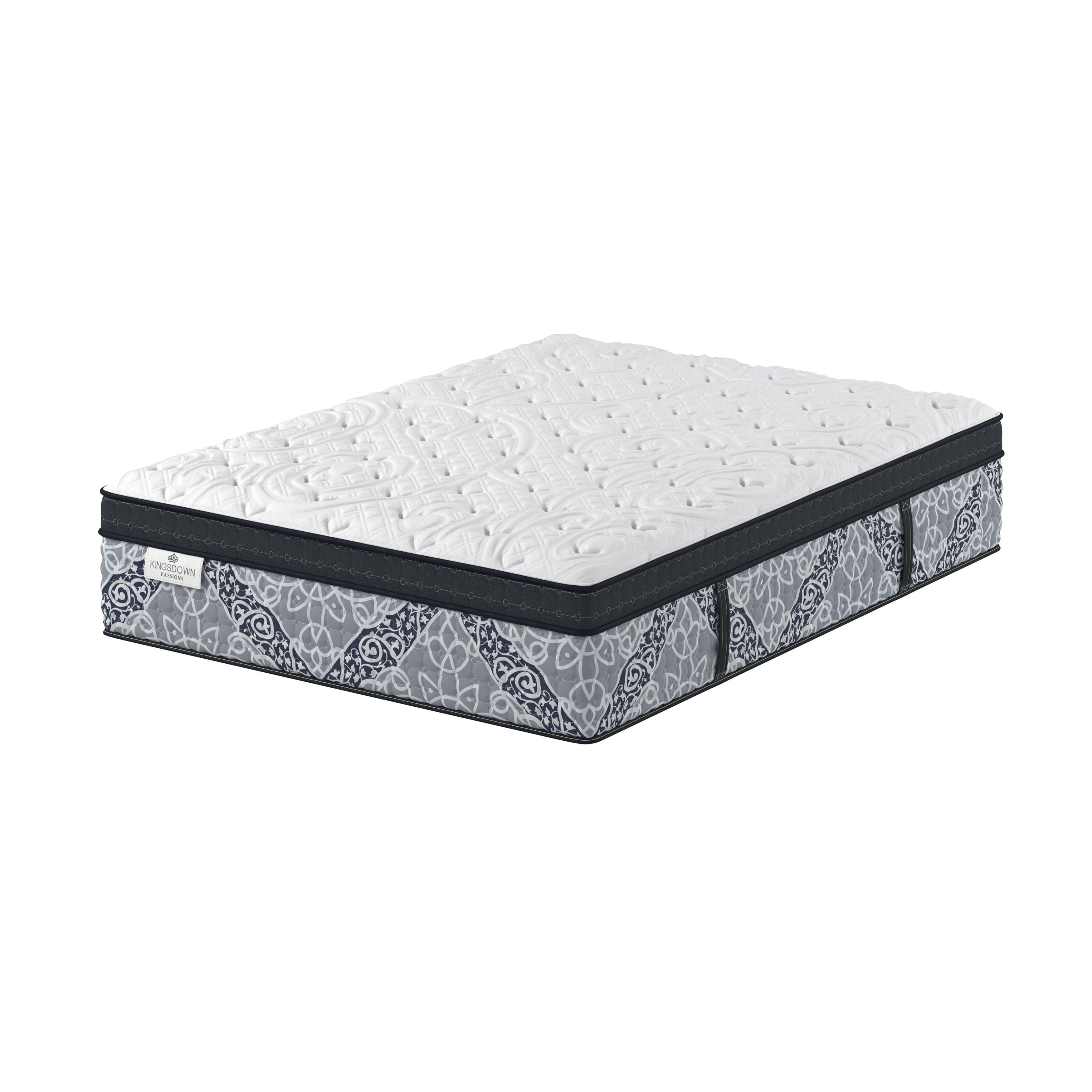 Passions Kelbrooke Plush Euro Pillowtop 16 Inch Hybrid Mattress with Foundation Included